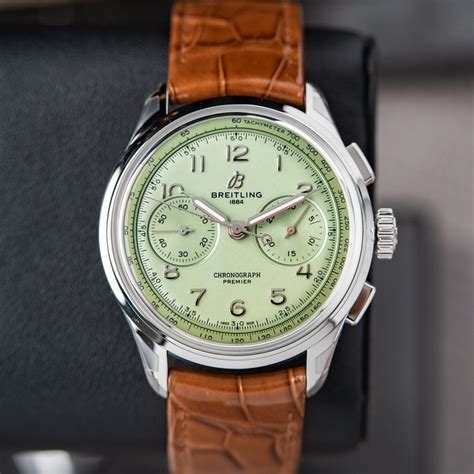 pistachio breitling|breitling premier pistachio green.